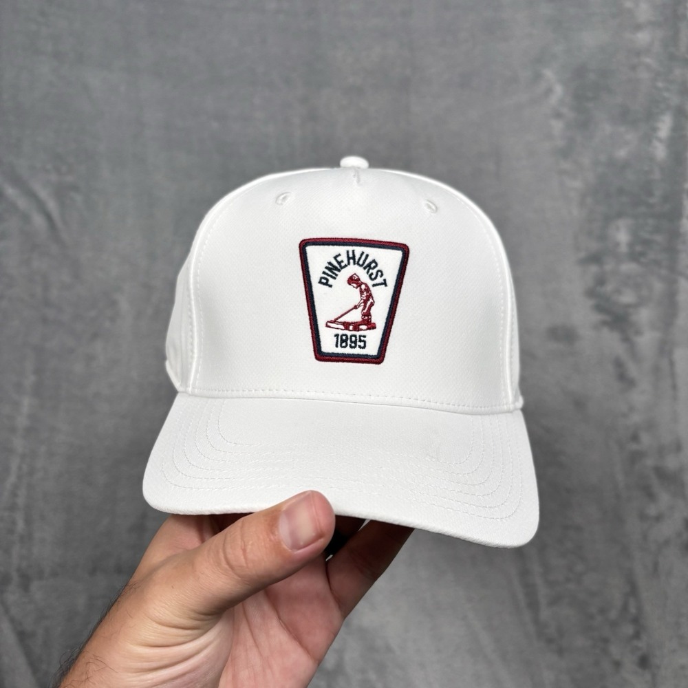 Pinehurst 1895 Golf Hat Cap White Ahead Special Edition Adjustable